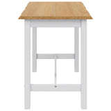 High Bar Table EKAI White 112 x 70 x 91 cm Solid Pine Wood 42037014