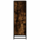 Highboard Smoked Oak 35.5x35x106.5 cm Engineered Wood and Metal 849066
