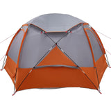 Dome Tent with Removable Rainfly Grey and Orange 4-Person 42017375