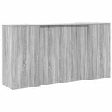 Reception Desk Grey Sonoma 200x50x103.5 cm Engineered Wood 3324183