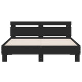 Bed Frame without Mattress Black 140x200 cm 3207421