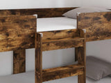 Bunk Bed for Kids Smoked Oak 80 x 160 cm Engineered Wood 3410551