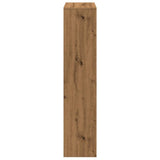 Room Divider Bookcase 4-Tier Artisan Oak 131.5x29x131.5 cm Engineered Wood 857975