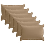 Cushion with Pillow HOUTEN 6 pcs Taupe Polyester 933381