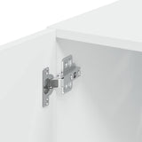 Slim Storage Cabinet White 30x42.5x225 cm Engineered Wood 3281259