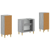 2 Piece Bathroom Cabinet Set ARNHEM Grey Sonoma Engineered Wood 3418014