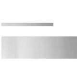 Lawn Edging 4 pcs Silver 450 x 0.05 x 15 cm Galvanised Steel 868025