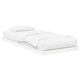 Floor Bed Frame White 80 x 200 cm Engineered Wood 893532