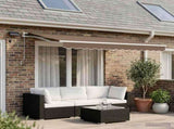 Retractable Awning Taupe 300 x 250 cm Fabric and Aluminium 3425837