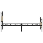 Bed Frame without Mattress Sonoma Oak 100x200 cm Engineered Wood 4106805