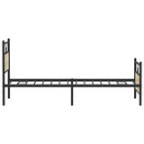 Bed Frame without Mattress Sonoma Oak 100x200 cm Engineered Wood 4106805
