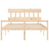 Senior Bed without Mattress 160x200 cm Solid Wood 3195426