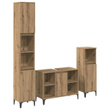 Bathroom Furniture Set 3 pcs Artisan Oak Engineered wood 3415945