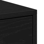 ZNTS Bedside Cabinet Black Oak 40x30x40 cm Engineered Wood 862004
