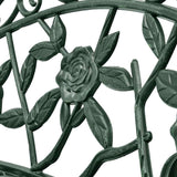 Garden Bench 100 cm Cast Aluminium Green 42166
