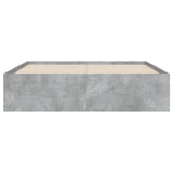 Bed Frame with Drawers without Mattress Concrete Grey 120x200 cm 3207283