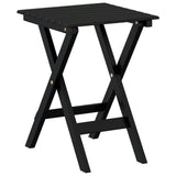 Rocking Chair with Foldable Table Black Solid Wood Poplar 3281255