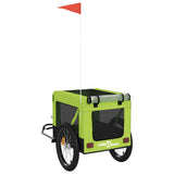 Pet Bike Trailer Green and Black Oxford Fabric and Iron 93927