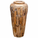 Decoration Vase 40x80 cm Solid Teak Wood 285210