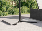 Umbrella Weight Plates 2 pcs Grey Granite Triangular 14 kg 4100002