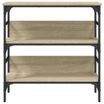 ZNTS Console Table Sonoma Oak 75x32x75 cm Engineered Wood 839054