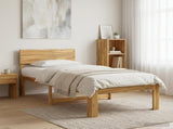 Single Bed Frame with Headboard ROSTOCK White 90 x 190 cm 903358