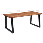 ZNTS Dining Table Solid Acacia Wood 180x90 cm 288068