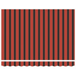 Retractable Awning Orange and Brown 3.5x2.5 m Fabric and Aluminium 3154567