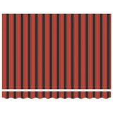 Retractable Awning Orange and Brown 3.5x2.5 m Fabric and Aluminium 3154567