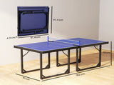 6ft Table Tennis Table, Ping Pong Table with Net, Foldable and Portable Ping Pong Set for Indoor T3398P548118