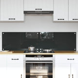 Kitchen Backsplash 2 pcs Dark Grey 80 x 40 cm Tempered Glass 3415461