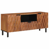 TV Cabinet with Drawer Acacia Brown Finish 105 x 33 x 46 cm 4017914