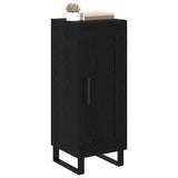 Sideboard Black Oak 34.5 x 34 x 90 cm Engineered Wood and Iron 881656