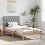 Bed Frame with Upholstered Headboard Brown 90 x 190 cm 878854
