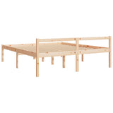Bed Frame Natural wood Solid pine wood Super King Bed Frame 810629