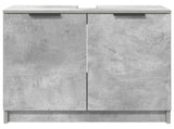 Bathroom Cabinet with Storage Concrete Grey 64.5 x 33.5 x 59 cm 880740