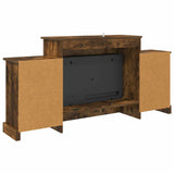Electric Fireplace Smoked Oak 140 x 30 x 67 cm Engineered wood 8021147
