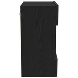 ZNTS LED TV Cabinet Black Oak 40x30x60,5cm cm Engineered Wood 863096