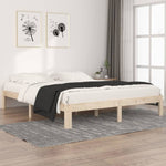 Bed Frame without Mattress Solid Wood Pine 160x200cm 810375