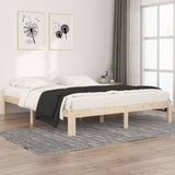 Bed Frame without Mattress Solid Wood Pine 160x200cm 810375