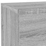 Bedside Cabinet with LED Lights Grey Sonoma 70x36x40.5 cm 836782