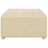 Bed Frame without Mattress Cream 90x190 cm Single Fabric 3284905