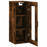 Wall Mounted Cabinet Smoked Oak 34.5x34x90 cm 828921