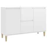 ZNTS Sideboard High Gloss White 101x35x70 cm Engineered Wood 806109