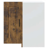 Kitchen Wall Corner Cabinet "Porto" Smoked Oak Engineered Wood 854102