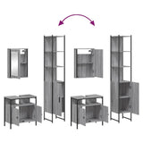 3 Piece Bathroom Furniture Set Grey Sonoma Engineered Wood 3214798