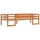 Kids' Bed Frame without Mattress Wax Brown 90x200 cm 846866