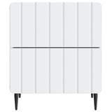 Bedside Cabinet White 43 x 34.5 x 49.5 cm Engineered Wood 894295