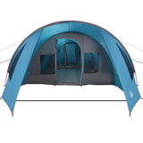 Tunnel Tent 6-Person with Roof Blue and Grey 890 x 470 x 220 cm 42004045