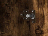 Bathroom Cabinet with Shelves Smoked Oak 76.5x35x95 cm 861919